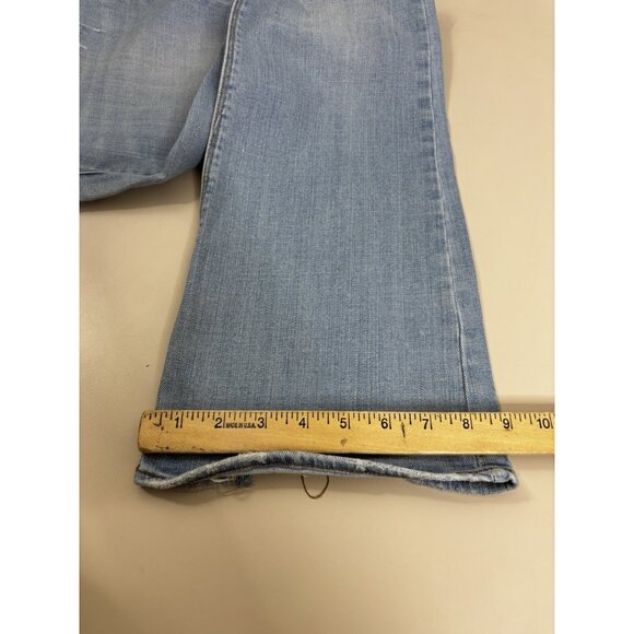 American Eagle Artist Sz 6 (Actual 29x31) Light Wash Boot Distressed Jeans EUC - Picture 11 of 13